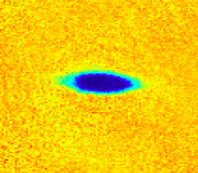 CCD image of a Bose-Einstein condensate